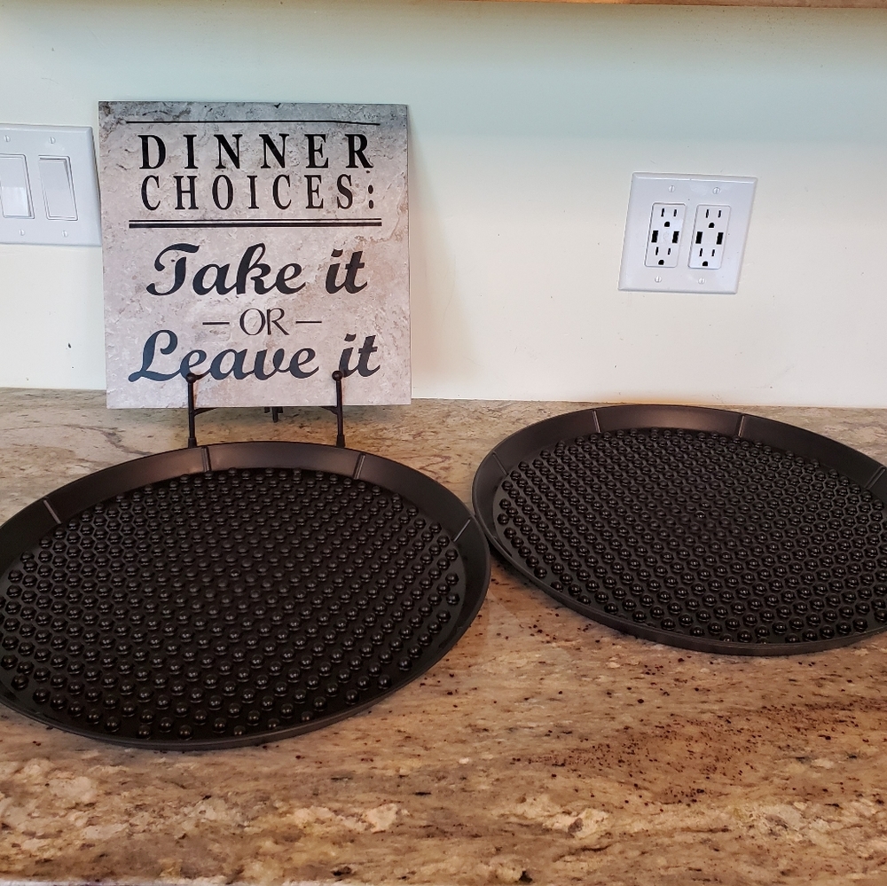 Two 16" Pizza Pleezers Serving Trays *NWOT*